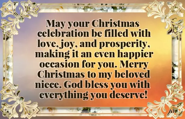 Christmas Greetings For Niece