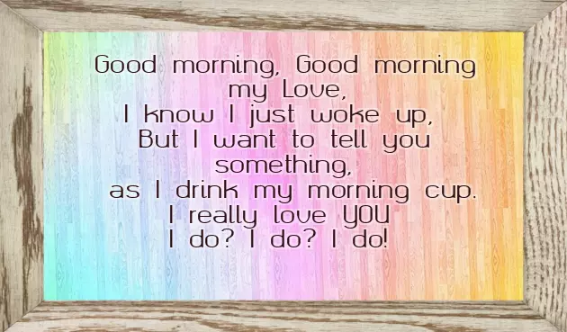 Good Morning Poems For Lovers Good Morning Poems For Lovers