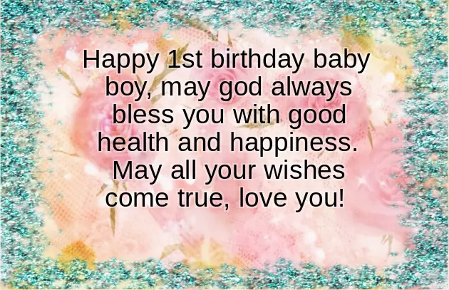 Birthday Wishes For Son 1 Year Birthday Wishes For Son 1 Year