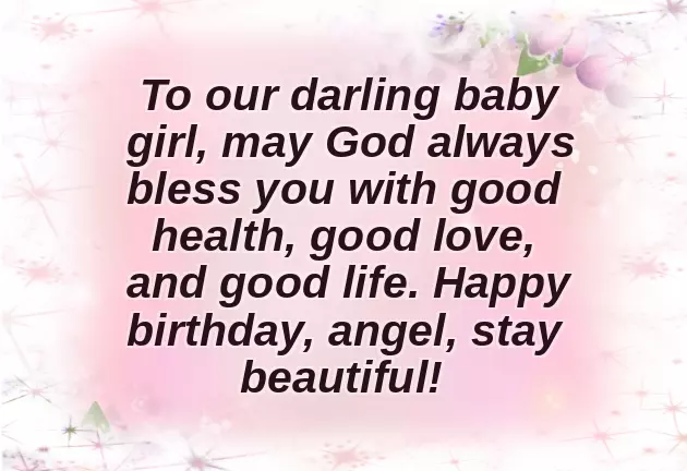First Year Baby Girl Birthday Wishes First Year Baby Girl Birthday Wishes