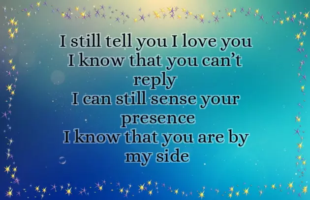 Poems For Lost Loved Ones