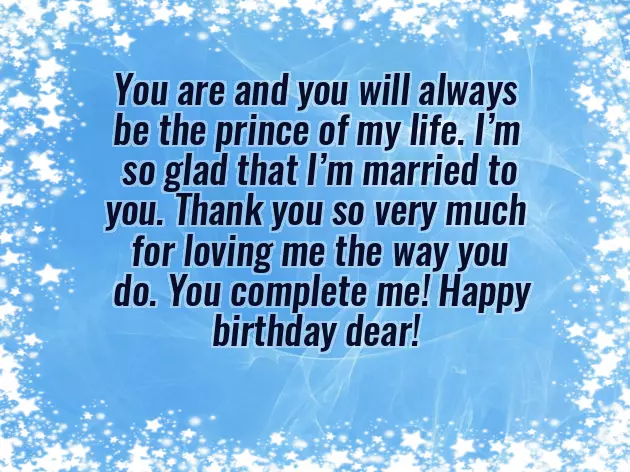 Birthday To My Husband