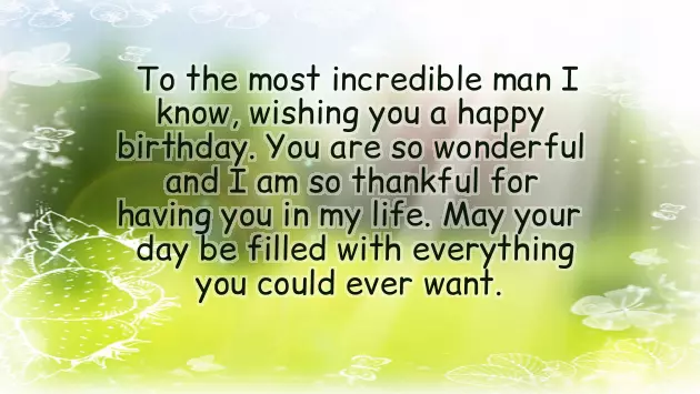 Birthday Wishes To The Man Of My Life Birthday Wishes To The Man Of My Life