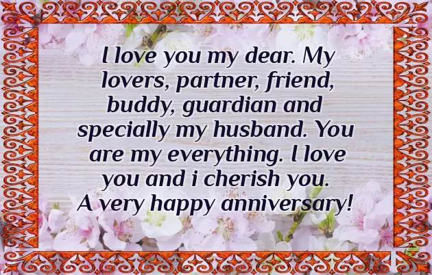 Happy Anniversary Dear Husband