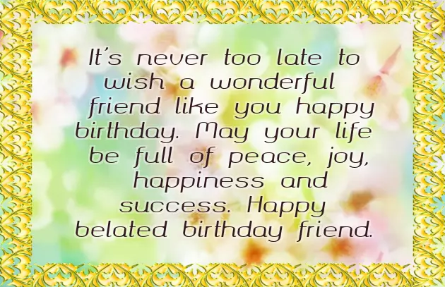 Belated Happy Birthday Brother