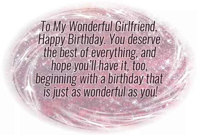 Happy Birthday Quotes To Your Girlfriend
