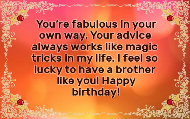 Simple Birthday Greetings For Brother