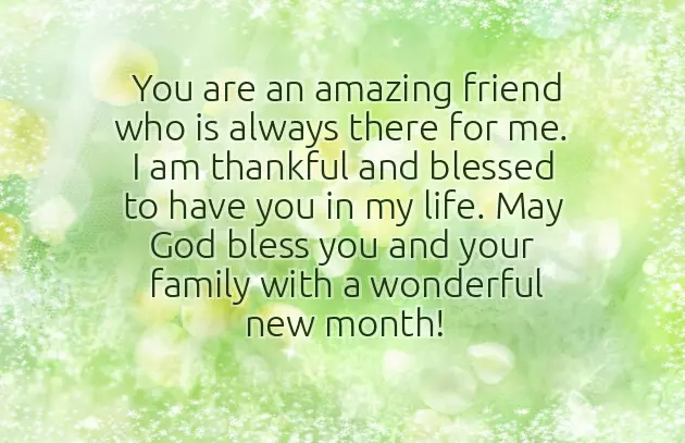 Happy New Month To Friends And Family