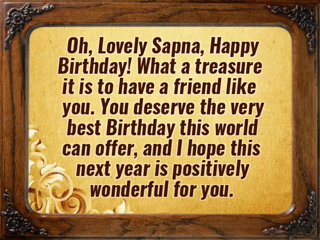 Happy Birthday Sapna Happy Birthday Sapna
