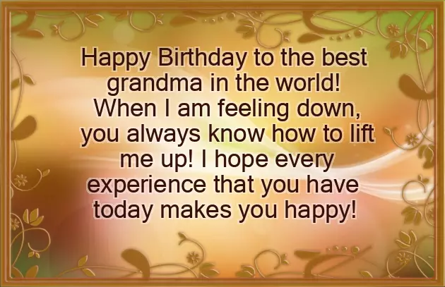 Birthday Greetings For Grandmother