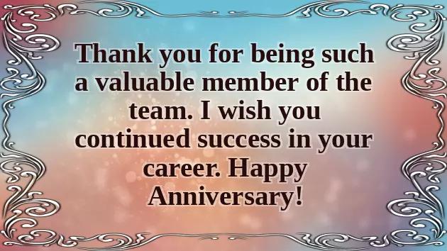 Congratulations 2 Years Work Anniversary
