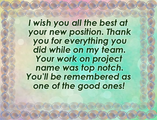 Farewell Wishes For Boss