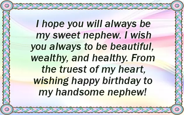 Birthday Wishes For 1 Year Nephew