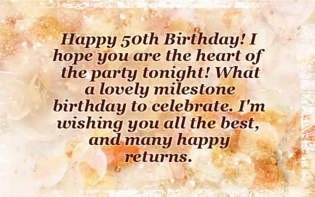 Happy 50Th Birthday Funny Wishes