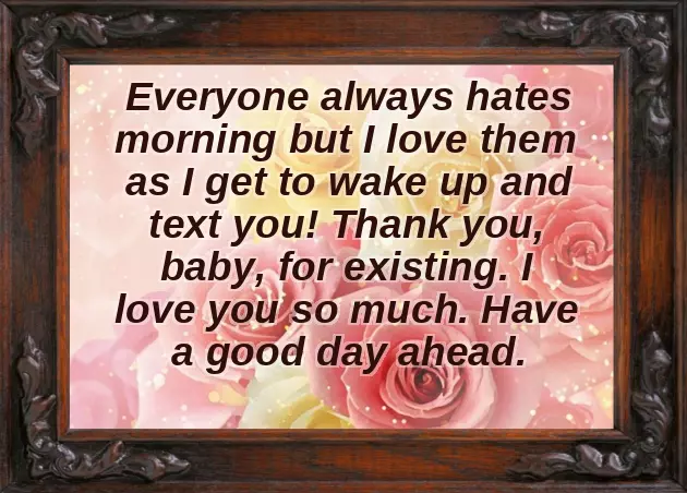 Good Morning Message To New Girlfriend