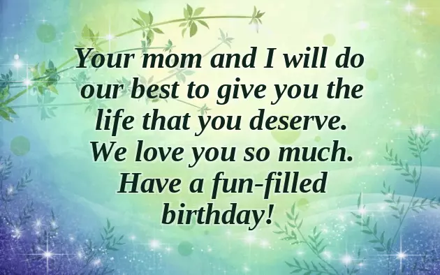 Birthday Wishes For Baby Boy 1St Birthday From Parents