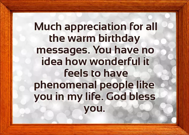 Appreciation Note For Birthday Wishes