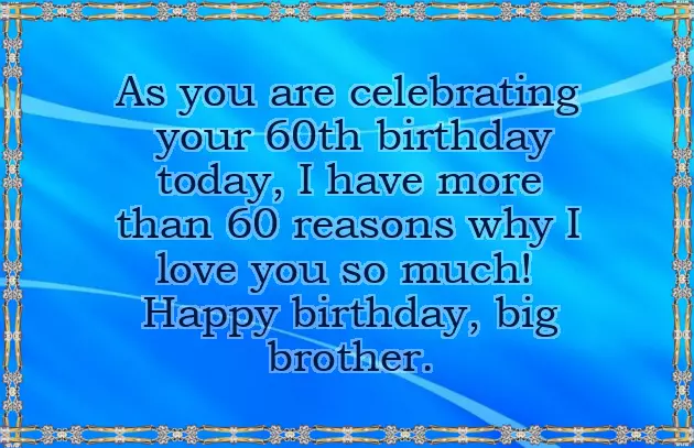 Wishes For 60Th Birthday