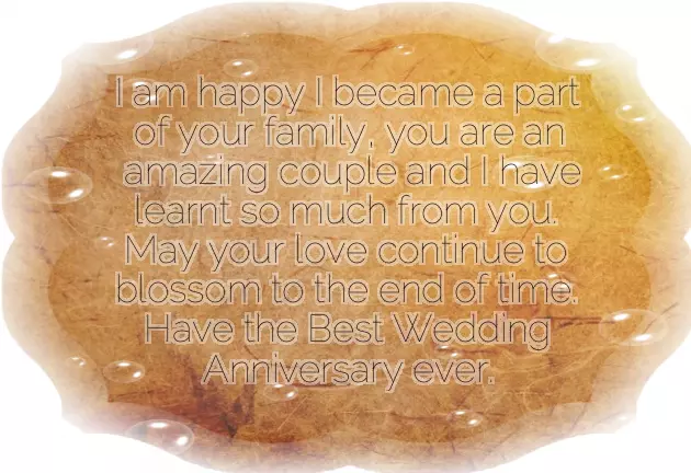 Happy Anniversary To My Mother And Father In Law