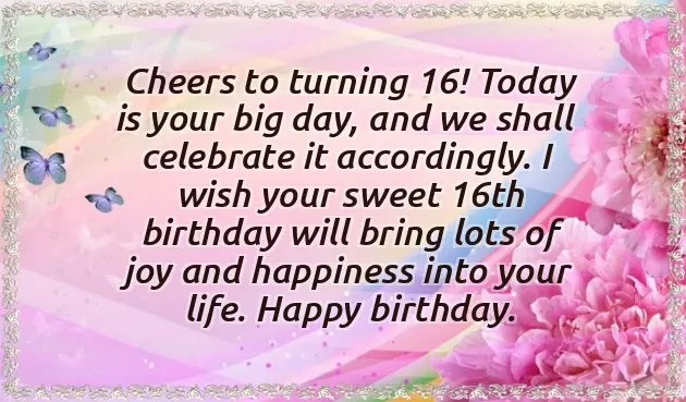 Happy 16Th Birthday Boy Happy 16Th Birthday Boy