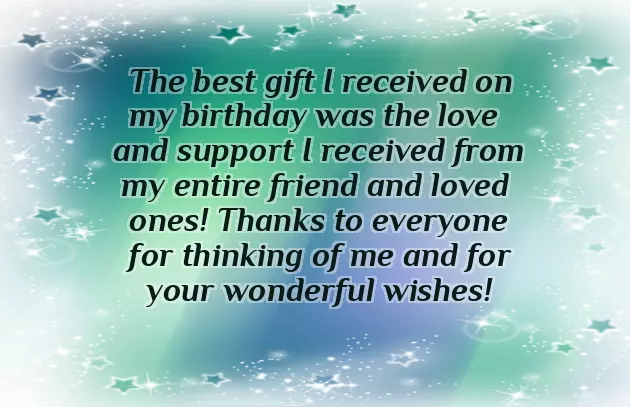 Thanks Friend For Making My Birthday Special