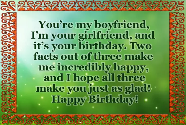 Birthday Wishes For New Boyfriend