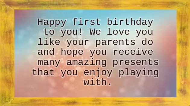 Happy Birthday For 1 Year Boy