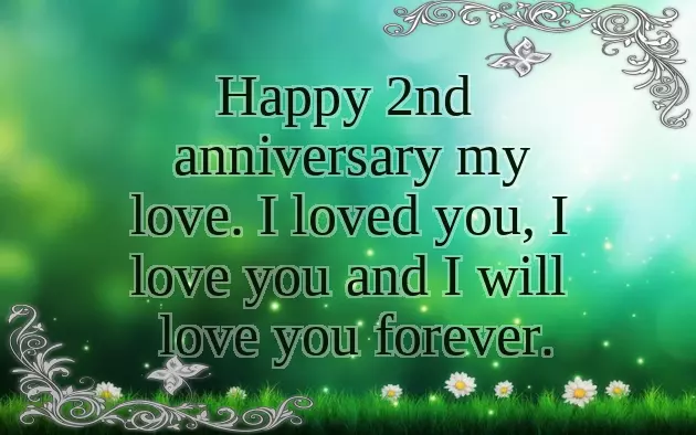 Second Wedding Anniversary Wishes To Husband