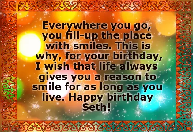 Happy Birthday Seth