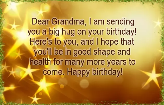 Happy Birthday Grandma Message
