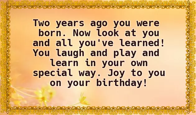 Happy 2 Birthday Granddaughter