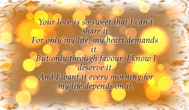 Good Morning Poem For My Boyfriend