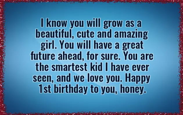 Happy First Birthday Wishes