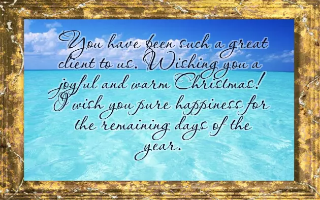 Merry Christmas Message To Clients
