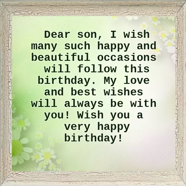 Happy Birthday Quotes To Son From Father