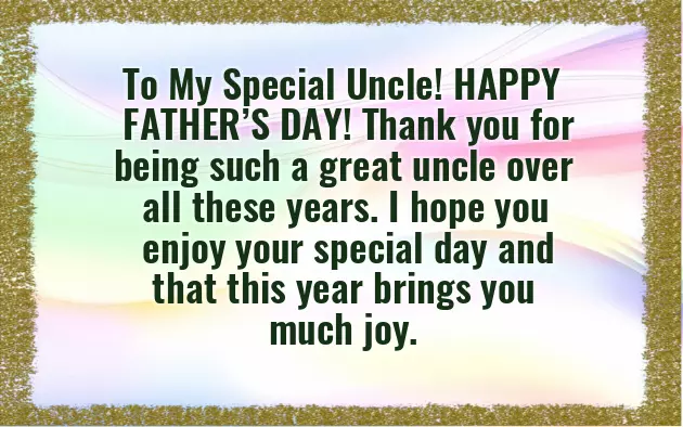 Happy Fathers Day Wishes To My Nephew