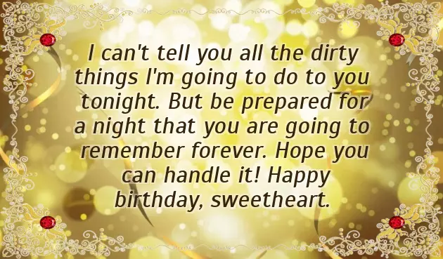 Naughty Happy Birthday Wishes