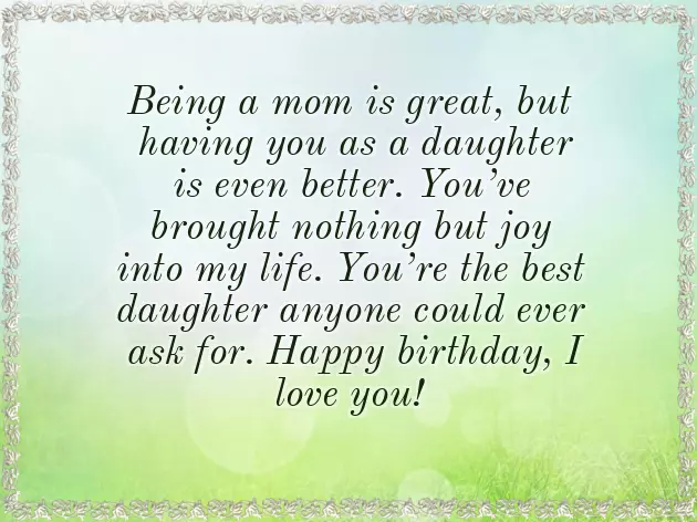 Birthday Wishes For My Sweet Daughter