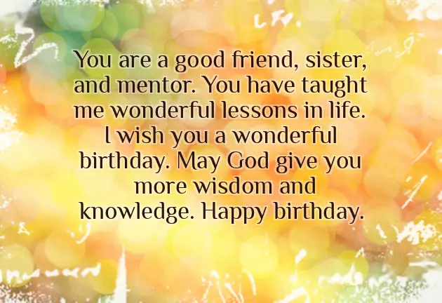 Godly Birthday Wishes To A Sister