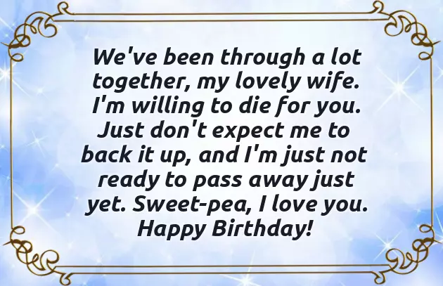 Creative Birthday Wishes For Wife