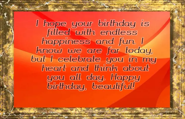 Long Distance Birthday Wishes For Sister