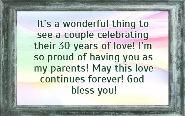 Wedding Anniversary For Parents Wishes