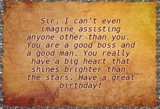 Birthday Wishes For Boss Man