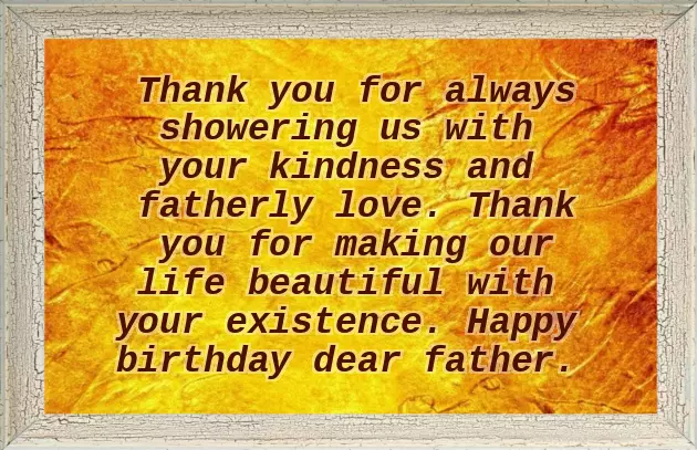 Wishes Birthday For Father