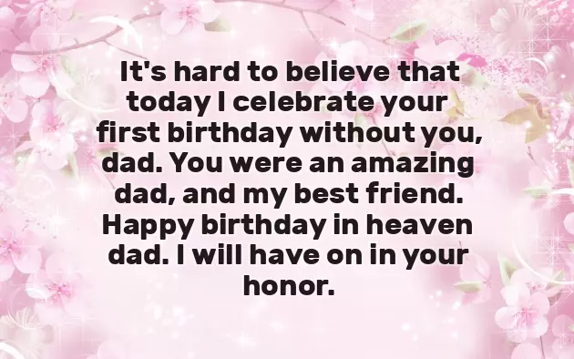 Happy Birthday Papa In Heaven