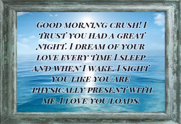 Good Morning Messages For Crush