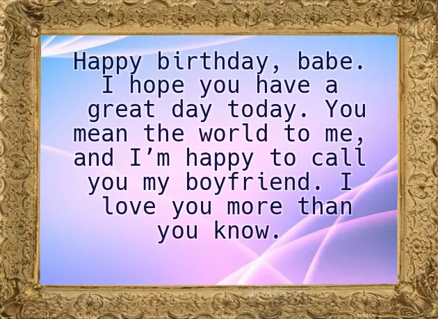 Happy Birthday Babe For Him Happy Birthday Babe For Him