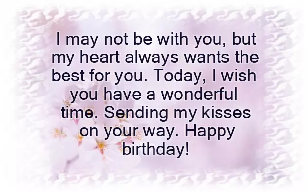 Birthday Wishes For Husband Staying Far Away