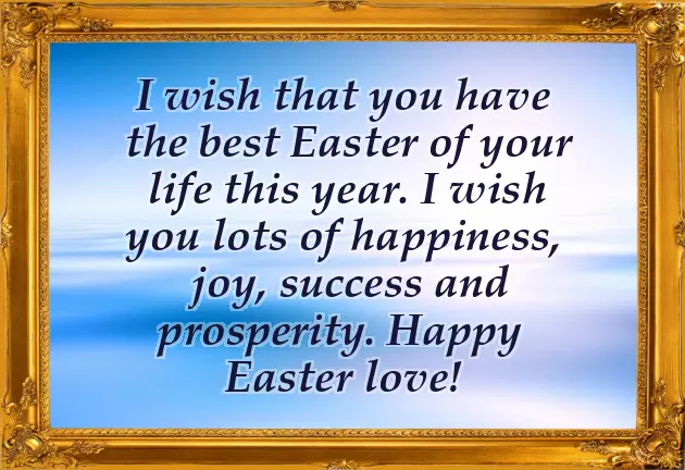 Easter Wishes To Husband