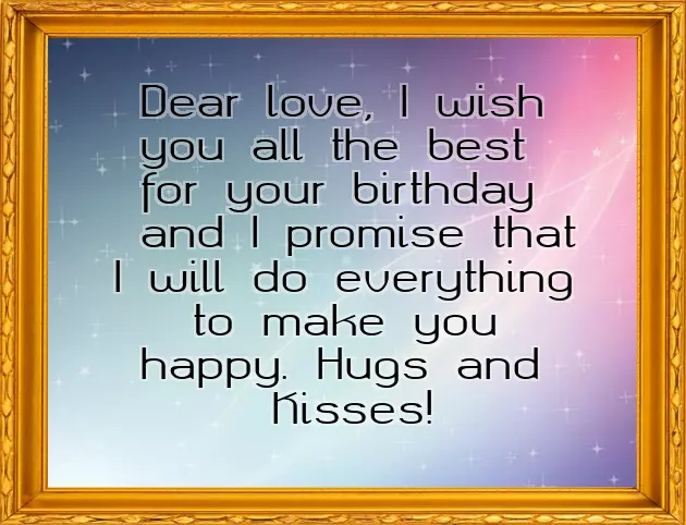 Gf Bday Wish Msg